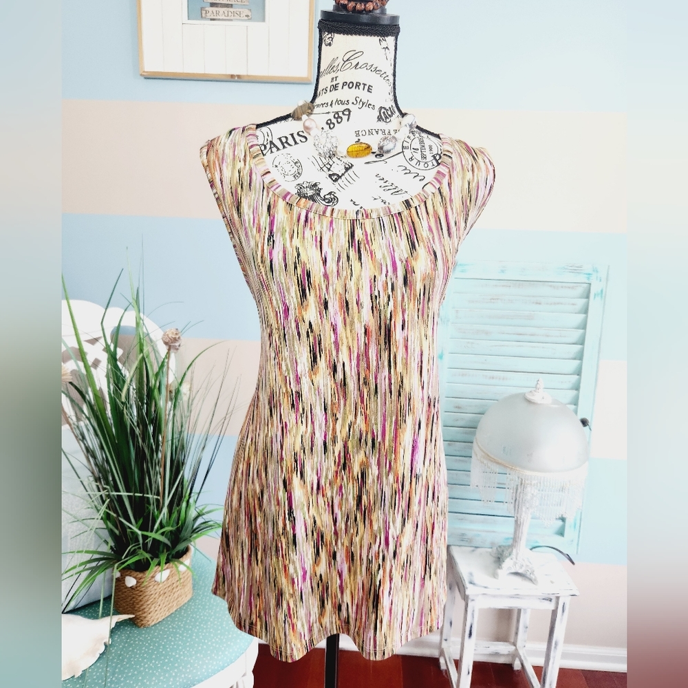 42. JMS Plus Size Multicolor Sleeveless Blouse